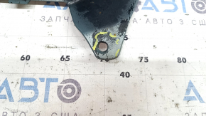 Bare rear bumper Toyota Prius V 15-17 under the lip, green, scratches, chips, cracked fasteners, cracks, tear