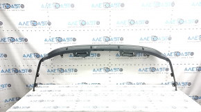 Rear bumper lip Toyota Prius V 15-17 rest, black, scratches