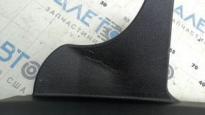 Rear right door sill trim Hyundai Sonata 11-15 brown, with chrome trim, scratches
