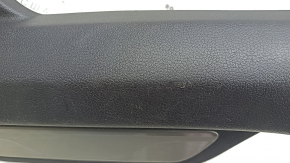 Rear right door sill trim Hyundai Sonata 11-15 brown, with chrome trim, scratches