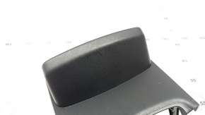 Front center console trim for Toyota Prius V 15-17, black, without cup holder, scratches