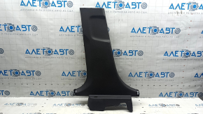 Lower left center pillar trim Hyundai Sonata 11-15 brown, scratches