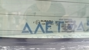 Subaru Forester 19-24 SK rear trunk glass for electric door, tinted, heating wires burned out