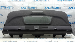 Rear shelf Hyundai Sonata 11-15 black, hybrid, for subwoofer, with brake light, scratches