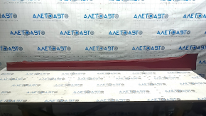 Left threshold Hyundai Sonata 11-15 hybrid red RER, with mudguard, tears, dented, scratches, cracked fastening
