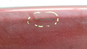 Left threshold Hyundai Sonata 11-15 hybrid red RER, with mudguard, tears, dented, scratches, cracked fastening