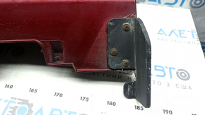 Left threshold Hyundai Sonata 11-15 hybrid red RER, with mudguard, tears, dented, scratches, cracked fastening