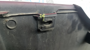 Left threshold Hyundai Sonata 11-15 hybrid red RER, with mudguard, tears, dented, scratches, cracked fastening
