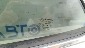 Rear left fixed glass window for Subaru Forester 19-24 SK with chrome molding