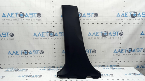 Lower left center pillar trim Toyota Prius V 15-17 black, scratches