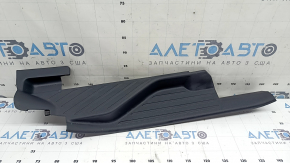 Rear right inner threshold trim Toyota Prius V 15-17 black, scratches, whitened plastic