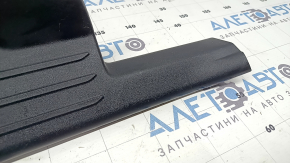 Rear right inner threshold trim Toyota Prius V 15-17 black, scratches, whitened plastic