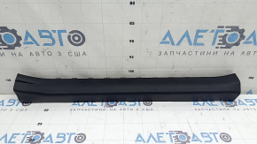 Front left inner threshold trim Toyota Prius V 15-17 black, scratches, melted