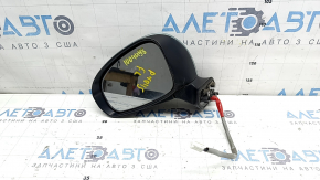 Left side mirror assembly Toyota Prius V 15-17 5 pins, green