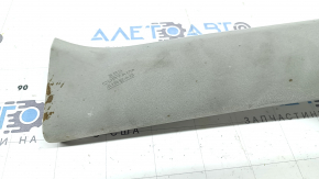 Upper left front pillar trim Toyota Prius V 17-17, gray fabric, dry cleanable, scratches