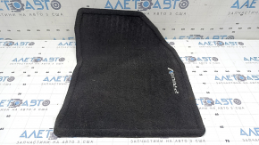 Fabric floor mat, front right, Toyota Prius V 12-17, black, dry cleanable