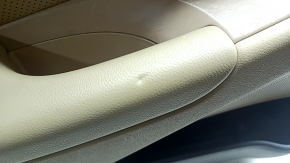 Door trim, rear left card, Hyundai Sonata 11-15, beige leather, scratches, nicks