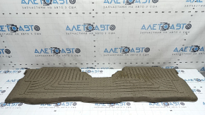 Set of floor mats, rubber, Toyota Prius V 12-17, beige, HUSKYLINERS, worn
