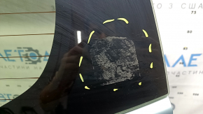 Naked trunk door with glass Toyota Prius V 12-17 green 781, with trapezoid, in glue