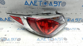 Left outer wing light Hyundai Sonata 11-15 hybrid, no fragment, cracks