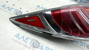 Left outer wing light Hyundai Sonata 11-15 hybrid, no fragment, cracks