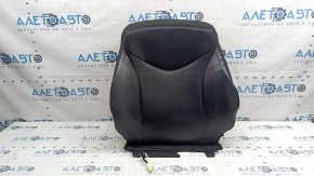 Toyota Prius V 12-17 driver's seat back upholstery, black leather, heated