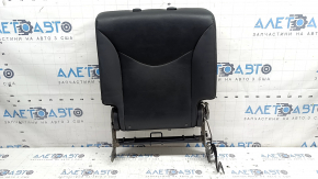 Rear seat backrest, 2nd row, left, complete, Toyota Prius V 15-17, black leather, with upper frame and rear trim, worn plastic