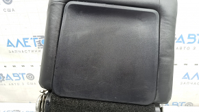 Rear seat backrest, 2nd row, left, complete, Toyota Prius V 15-17, black leather, with upper frame and rear trim, worn plastic