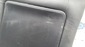 Rear seat backrest, 2nd row, left, complete, Toyota Prius V 15-17, black leather, with upper frame and rear trim, worn plastic