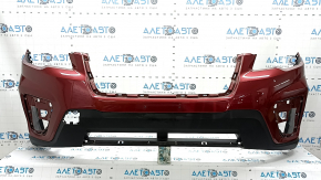 Front bumper bare Subaru Forester 19-21 SK red, crack, scratches
