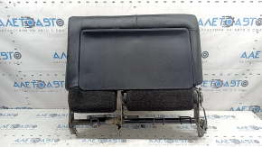 The back of the rear row of seats, 2nd row, right, complete, Toyota Prius V 15-17, black leather, with an upper frame, rear trim and armrest, scratches on the trim