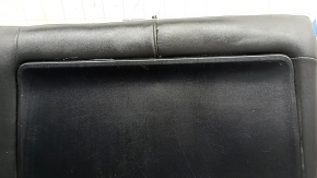 The back of the rear row of seats, 2nd row, right, complete, Toyota Prius V 15-17, black leather, with an upper frame, rear trim and armrest, scratches on the trim