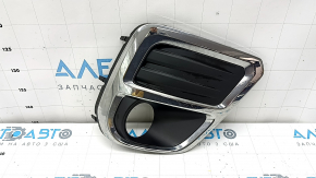 Right fog light frame Subaru Forester 19-21 SK halogen, chrome structure, scratches