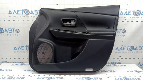 Door trim, front right card, Toyota Prius V 12-17, black, black leather insert, for JBL speakers, with handle, scratches, nicks