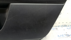 Door trim card rear right Toyota Prius V 12-17 black, insert black leather, under JBL, with handle, scratches, nicks