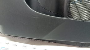 Door trim card rear left Toyota Prius V 12-17 black, insert black leather, under JBL, with handle, scratches