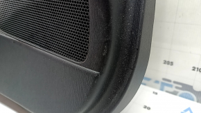 Door trim card rear left Toyota Prius V 12-17 black, insert black leather, under JBL, with handle, scratches