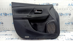 Door trim, front left, Toyota Prius V 12-17, black, black leather insert, for JBL speakers, with handle, scratches, dents