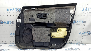 Door trim, front left, Toyota Prius V 12-17, black, black leather insert, for JBL speakers, with handle, scratches, dents