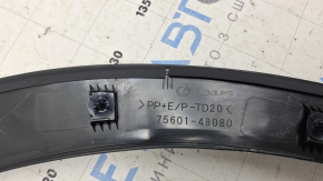 The front right fender arch trim for Lexus RX 23-26 Japan built is dented