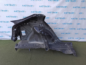 The quarter wing of the rear left Toyota Prius 50 16-18 under BSM is sawed off, black, pokes