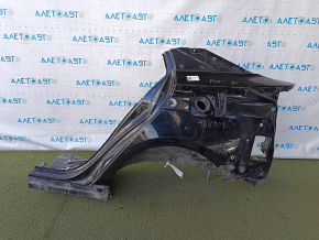 The quarter wing of the rear left Toyota Prius 50 16-18 under BSM is sawed off, black, pokes