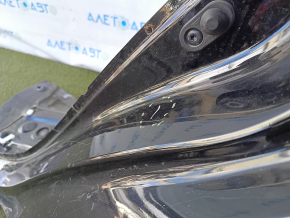 The quarter wing of the rear left Toyota Prius 50 16-18 under BSM is sawed off, black, pokes