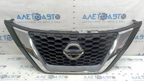 Radiator grill with badge Nissan Murano z52 19-24 rest, black gloss with chrome