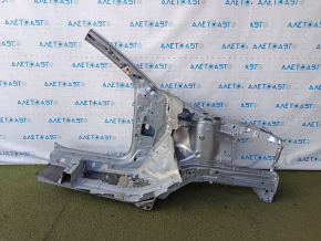 Front left quarter of Mazda CX-5 17-25 sawed off, silver