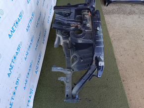 Front left quarter Hyundai Tucson 22-26 1.6T HEV Korea, sawn off, blue, dented threshold