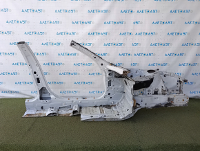 Front left quarter of BMW 3 F30 16-18 PHEV sawed off with B-pillar, white