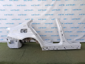Quarter wing rear right BMW 3 F30 12-18 PHEV sawed off with the central pillar, white, dent, bumps