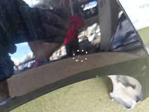 Quarter wing rear right Toyota Prius 50 16-18 under BSM sawed off with the central pillar, black, butt