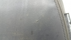 Subaru Forester 19-21 SK passenger seat back upholstery, black and gray leather, perforated, dry-cleanable, scratched